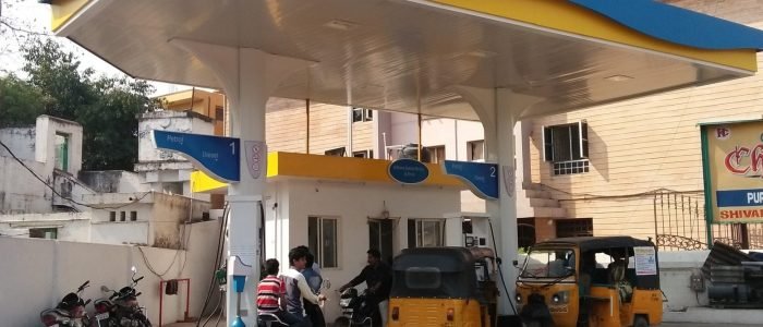 bharat petroleum petrol pump nandhan filling station