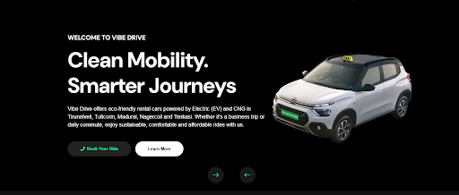 Vibe Drive - Hourly & Daily Rentals – Electric & CNG Taxi Service