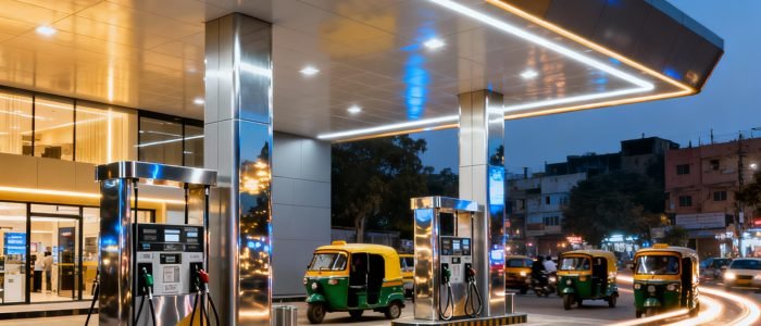 Delhi Skyline at Sunset – Iconic Landmarks and Vibrant Cityscape